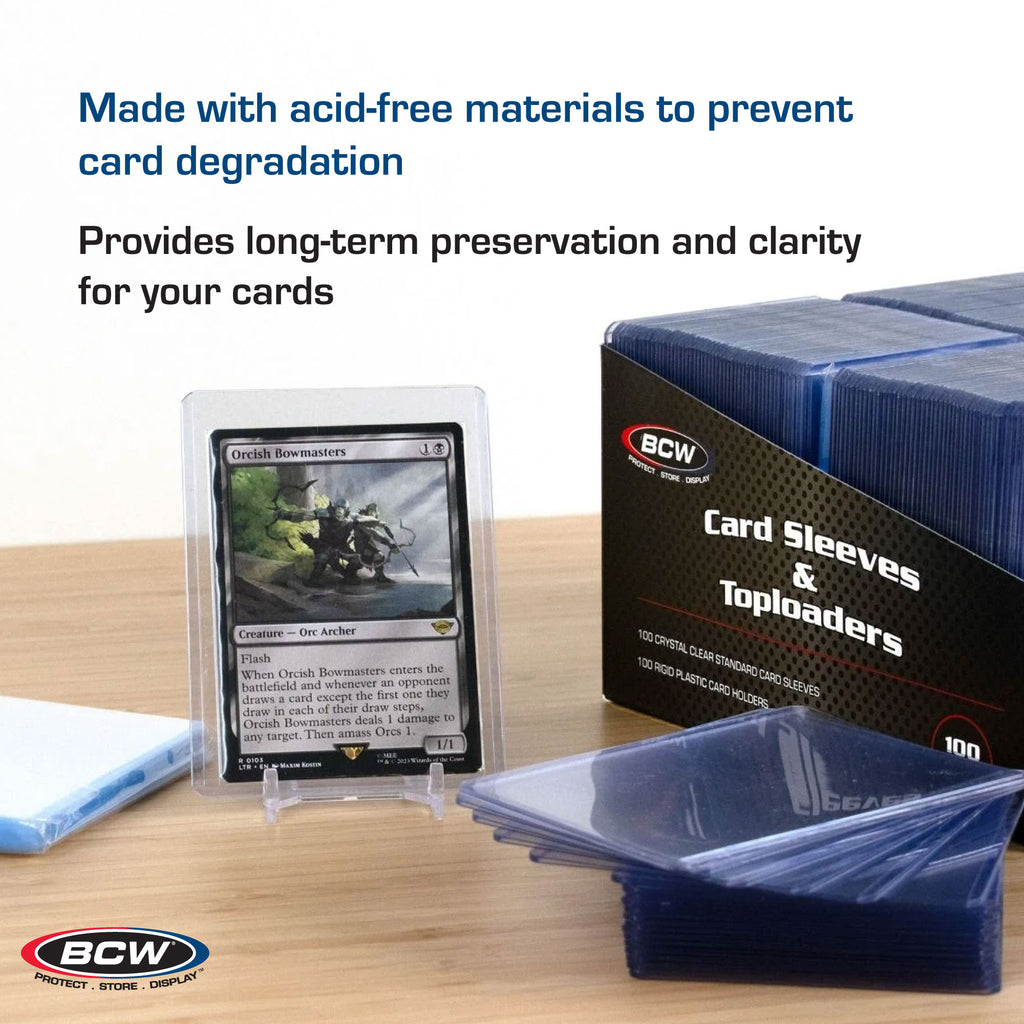 200 Count Card Sleeve and Toploader Combo Pack