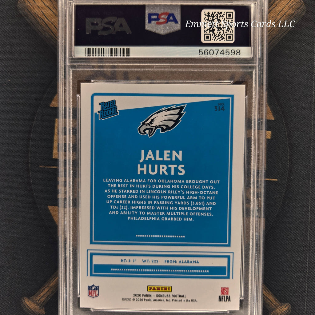 2020 Panini Donruss Jalen Hurts Rated Rookie | The Break Room Cards-2