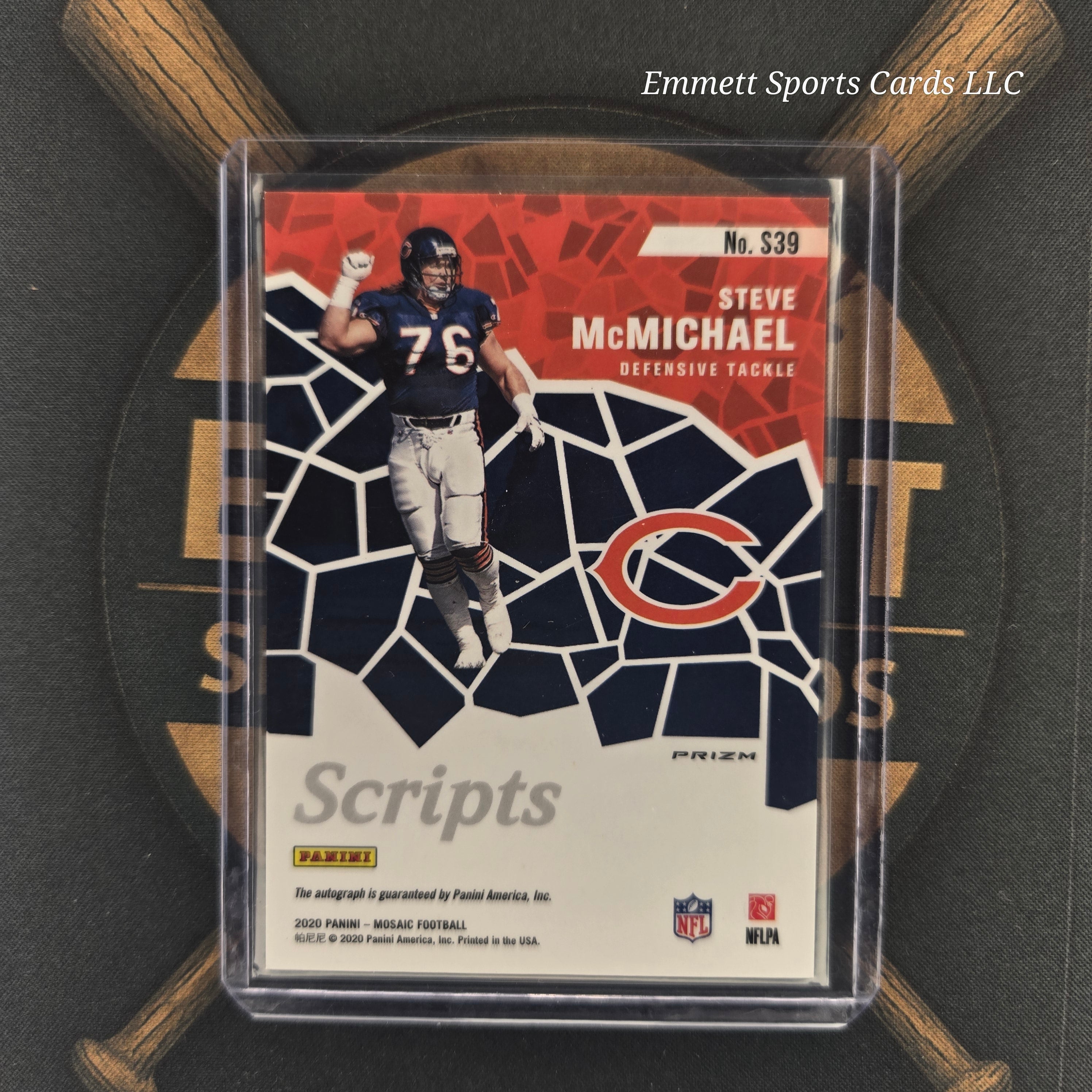 2020 Panini Mosaic Steve McMichael Scripts Auto | The Break Room Cards-2