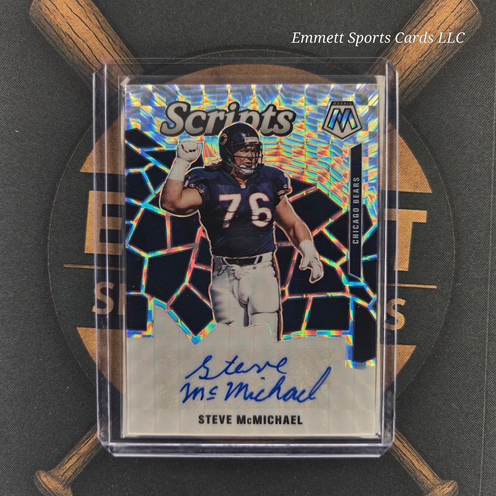 2020 Panini Mosaic Steve McMichael Scripts Auto | The Break Room Cards-1