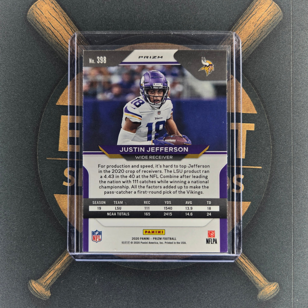2020 Panini Prizm Justin Jefferson Red White & Blue RC