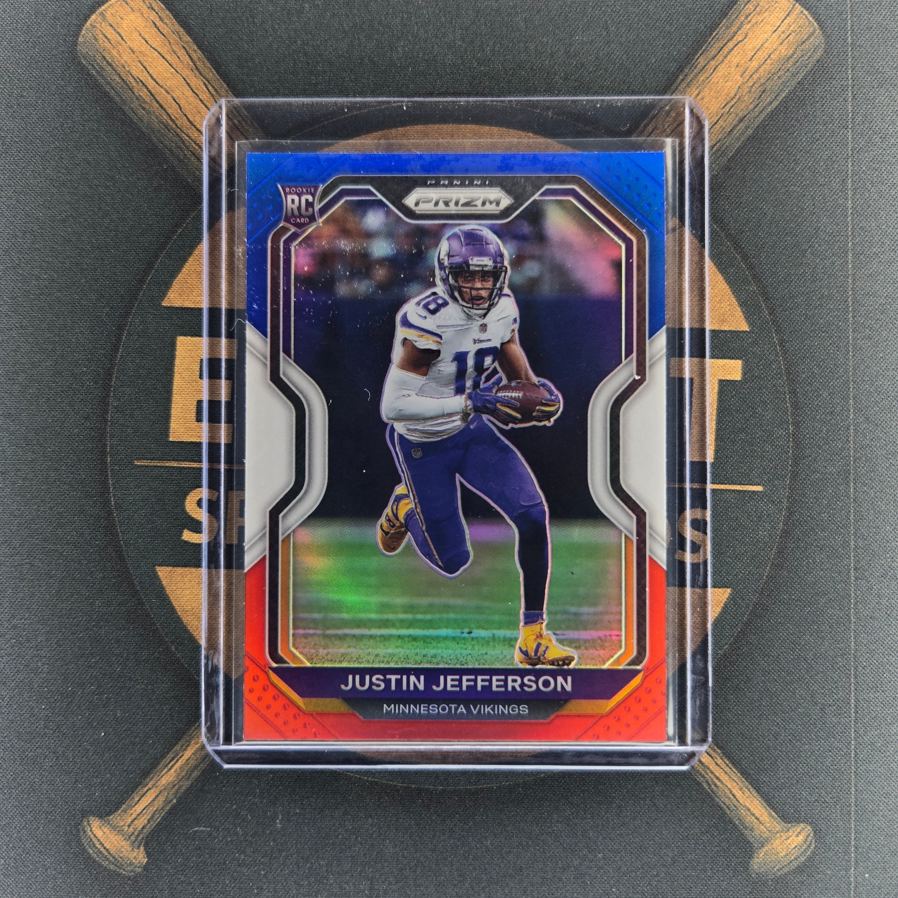 2020 Panini Prizm Justin Jefferson Red White & Blue RC