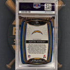 2020 Panini Select Justin Herbert Rookie Die-Cut Purple Prizm PSA 9 | The Break Room Cards™ -2