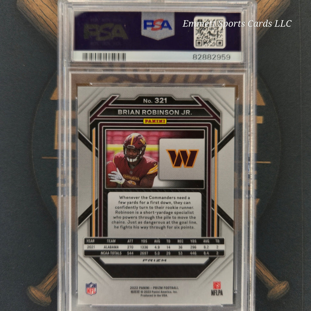 2022 Panini Prizm Brian Robinson Jr. No Huddle | The Break Room Cards-2