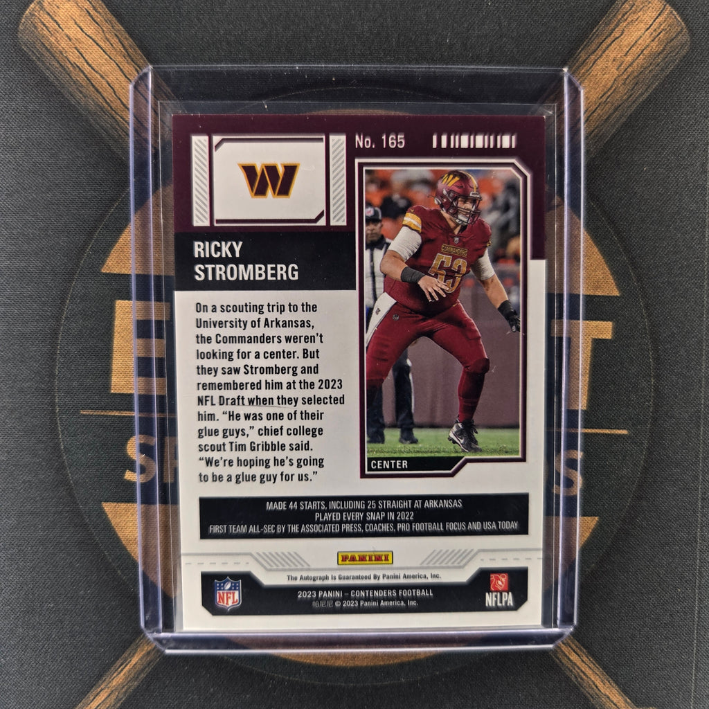 2023 Panini Contenders Ricky Stromberg Green Parallel Auto | The Break Room Cards™-2