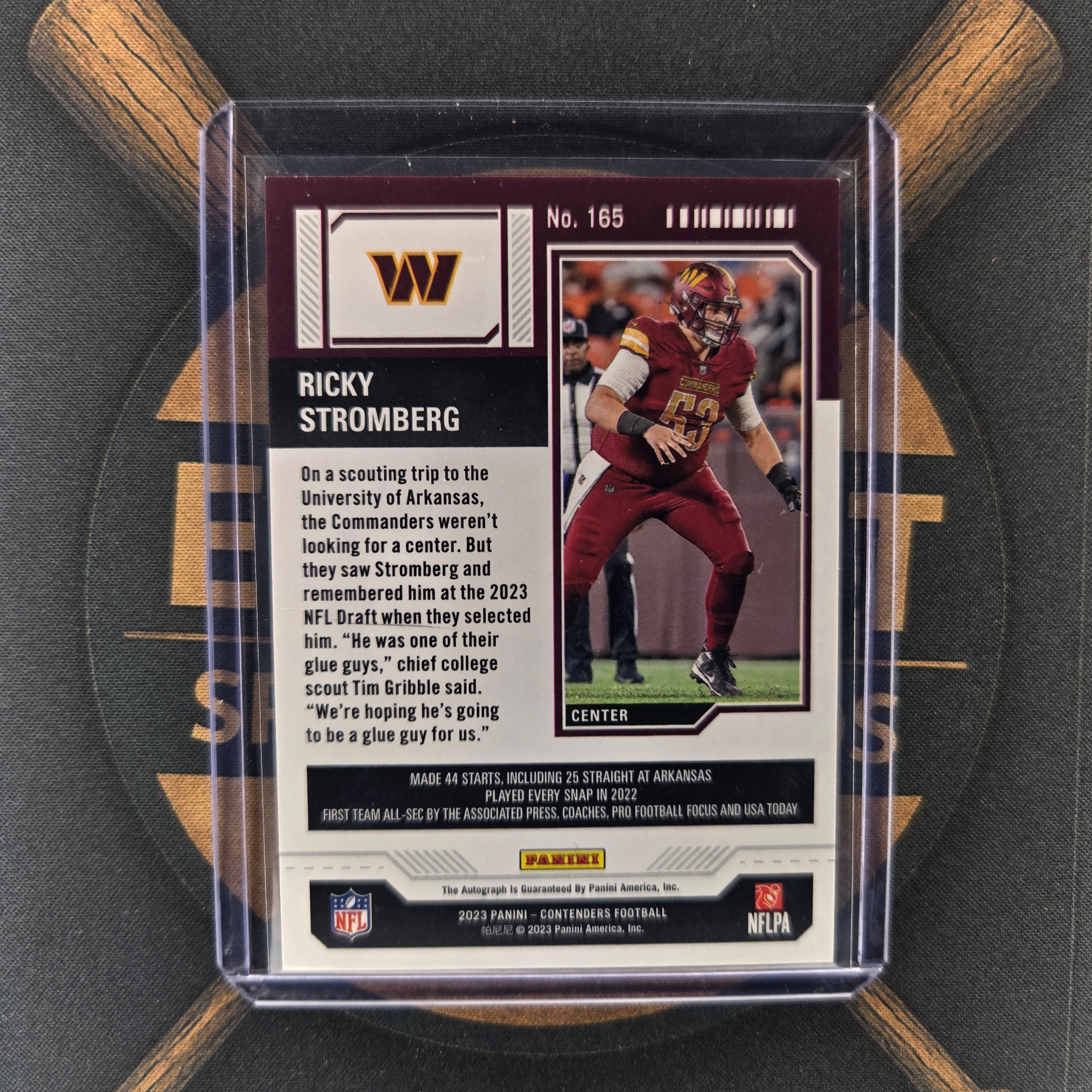 2023 Panini Contenders Ricky Stromberg Green Parallel Auto