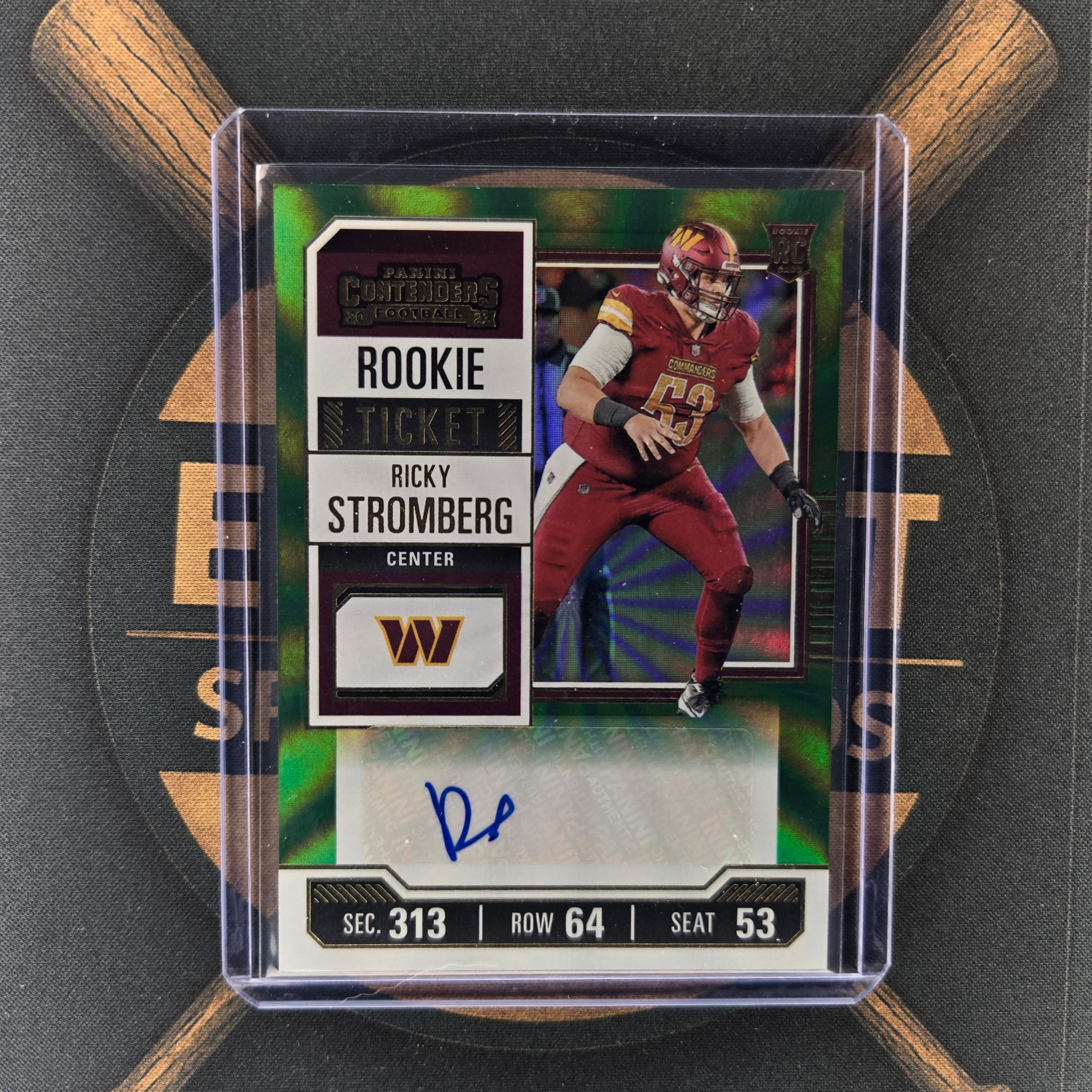 2023 Panini Contenders Ricky Stromberg Green Parallel Auto