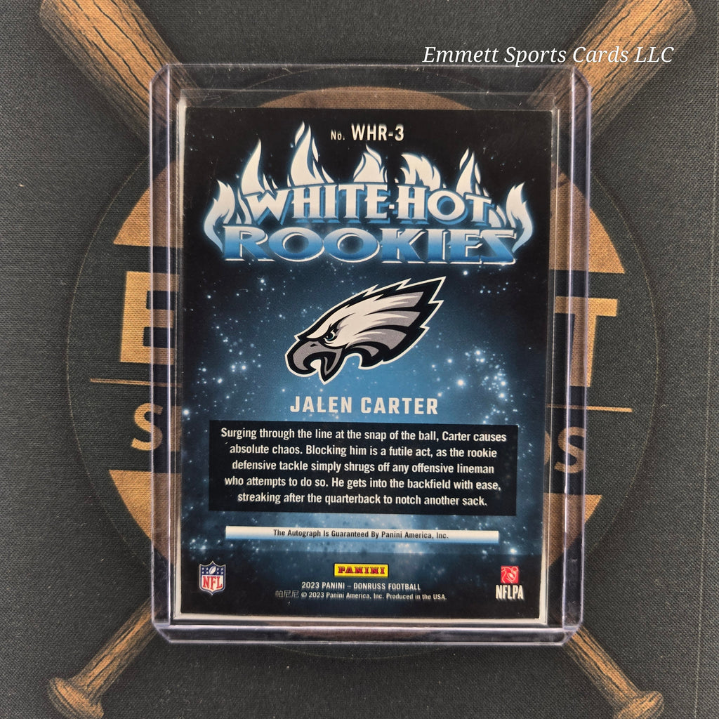 2023 Panini Donruss Jalen Carter White Hot Rookies | The Break Room Cards-2