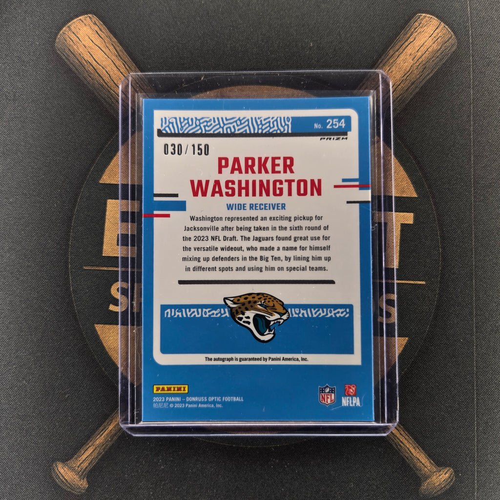 2023 Panini Donruss Optic Parker Washington Silver Prizm | The Break Room Cards™-2