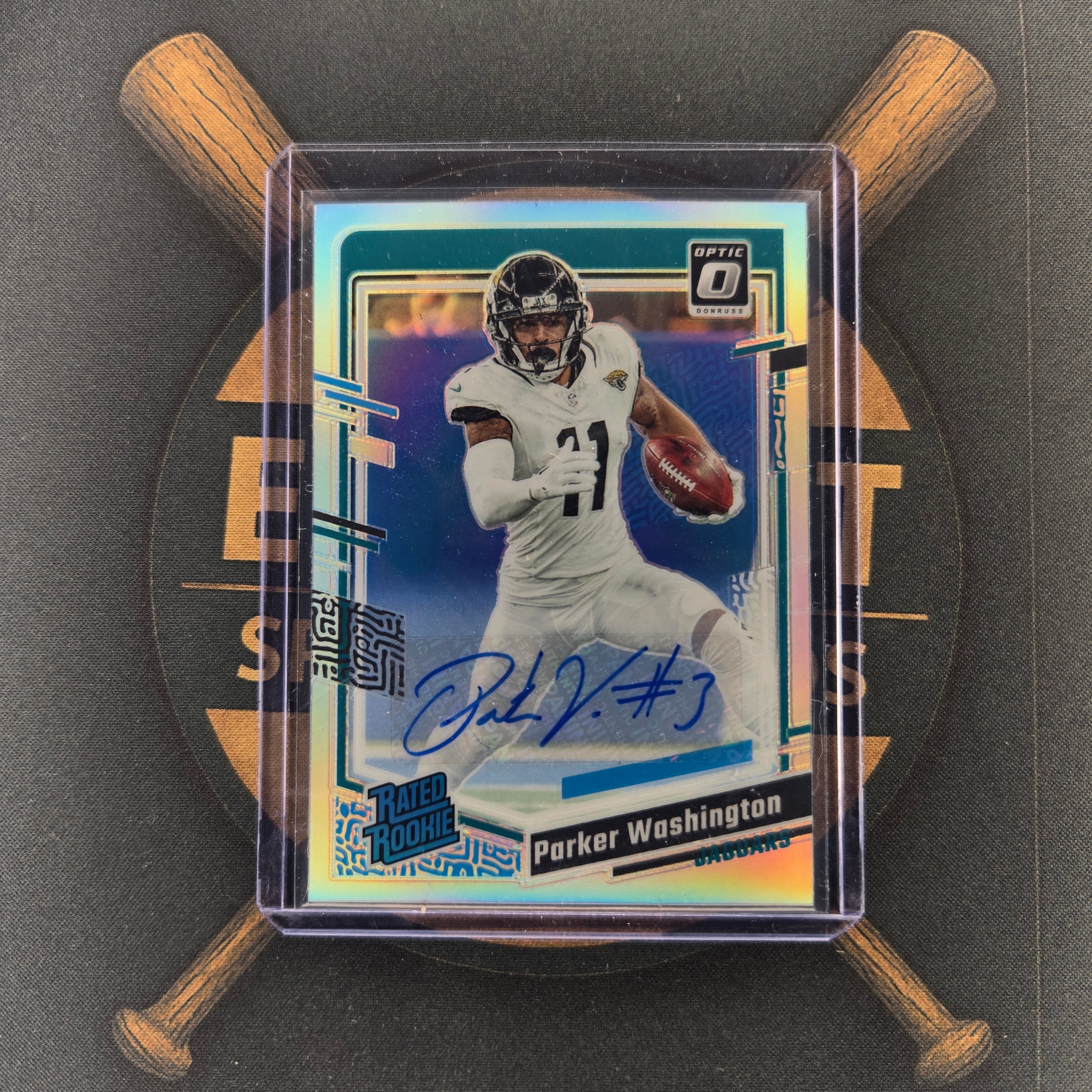 2023 Panini Donruss Optic Parker Washington Silver Prizm | The Break Room Cards™-1