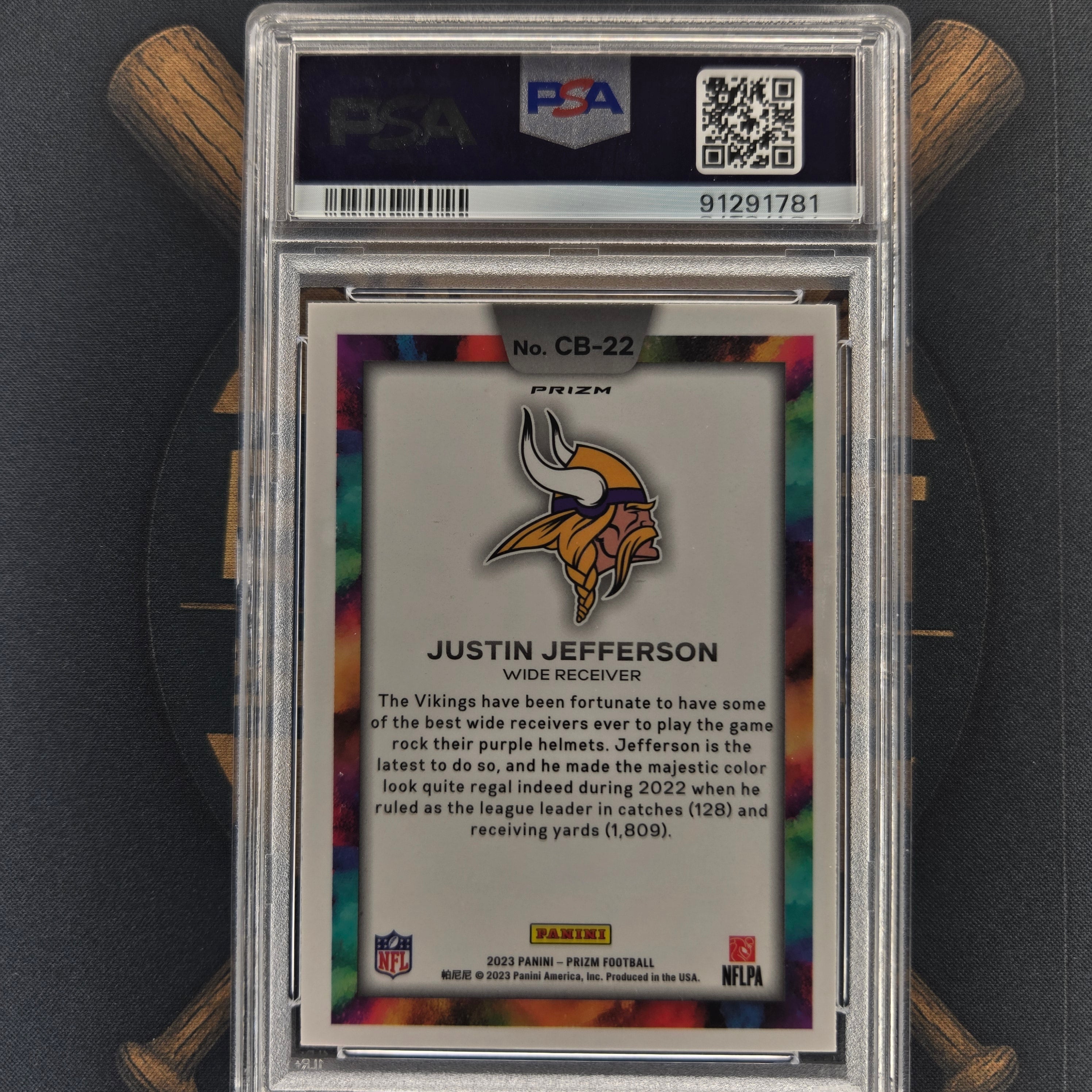 2023 Panini Prizm Justin Jefferson Colorblast | The Break Room Cards™-2