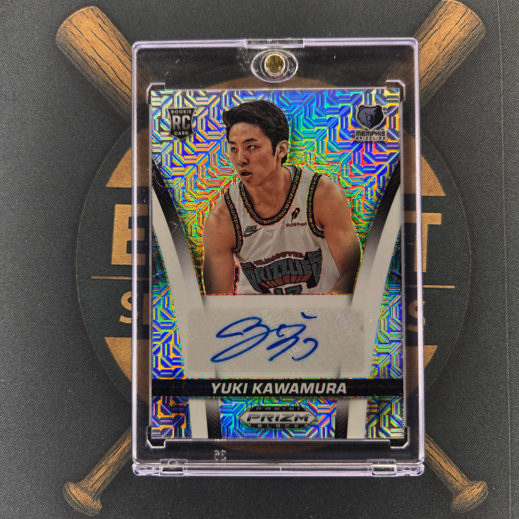 2024-25 Panini Prizm Black Yuki Kawamura Mojo Prizm Auto | The Break Room Cards™-1