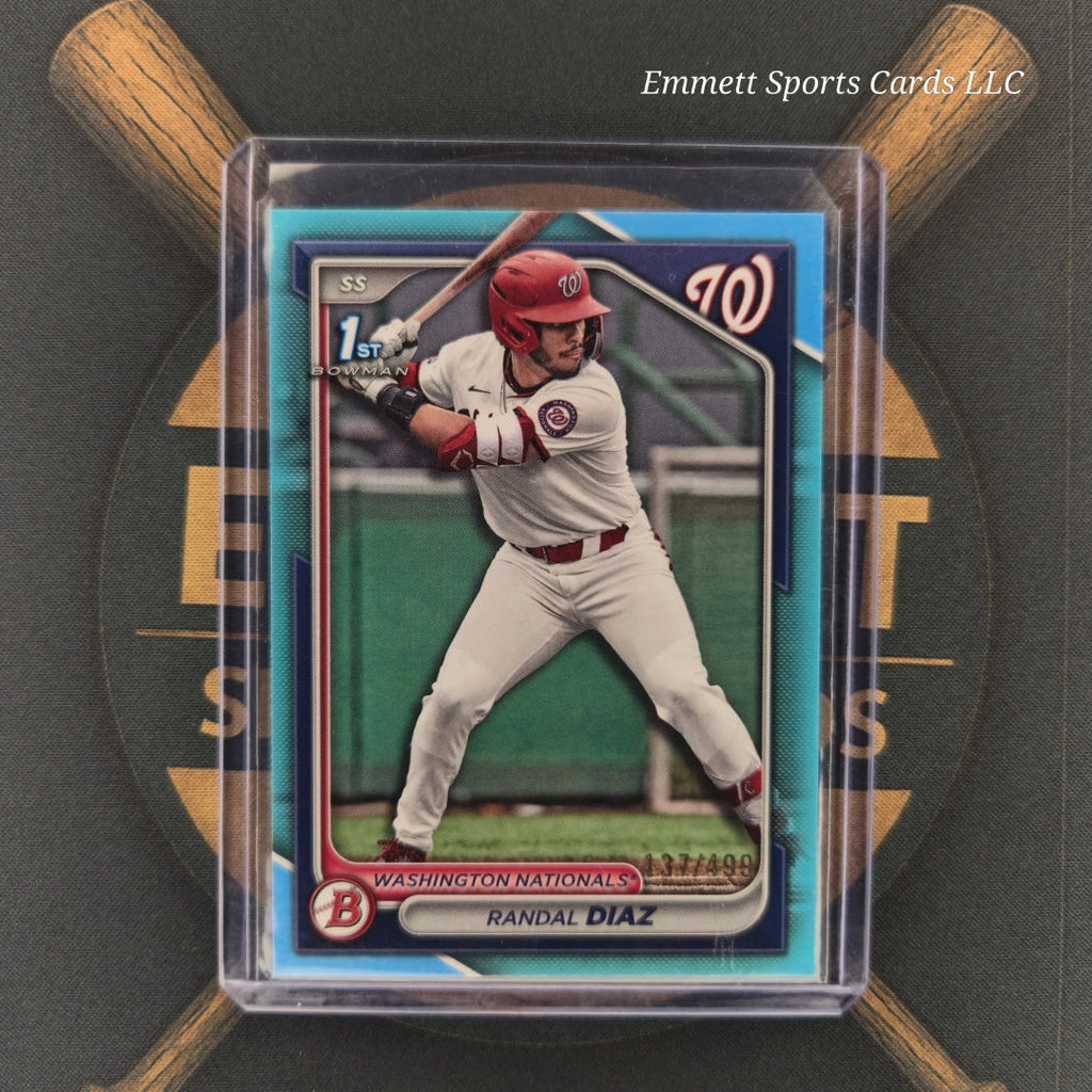2024 Bowman Draft Randal Diaz Sky Blue /499 | The Break Room Cards-1