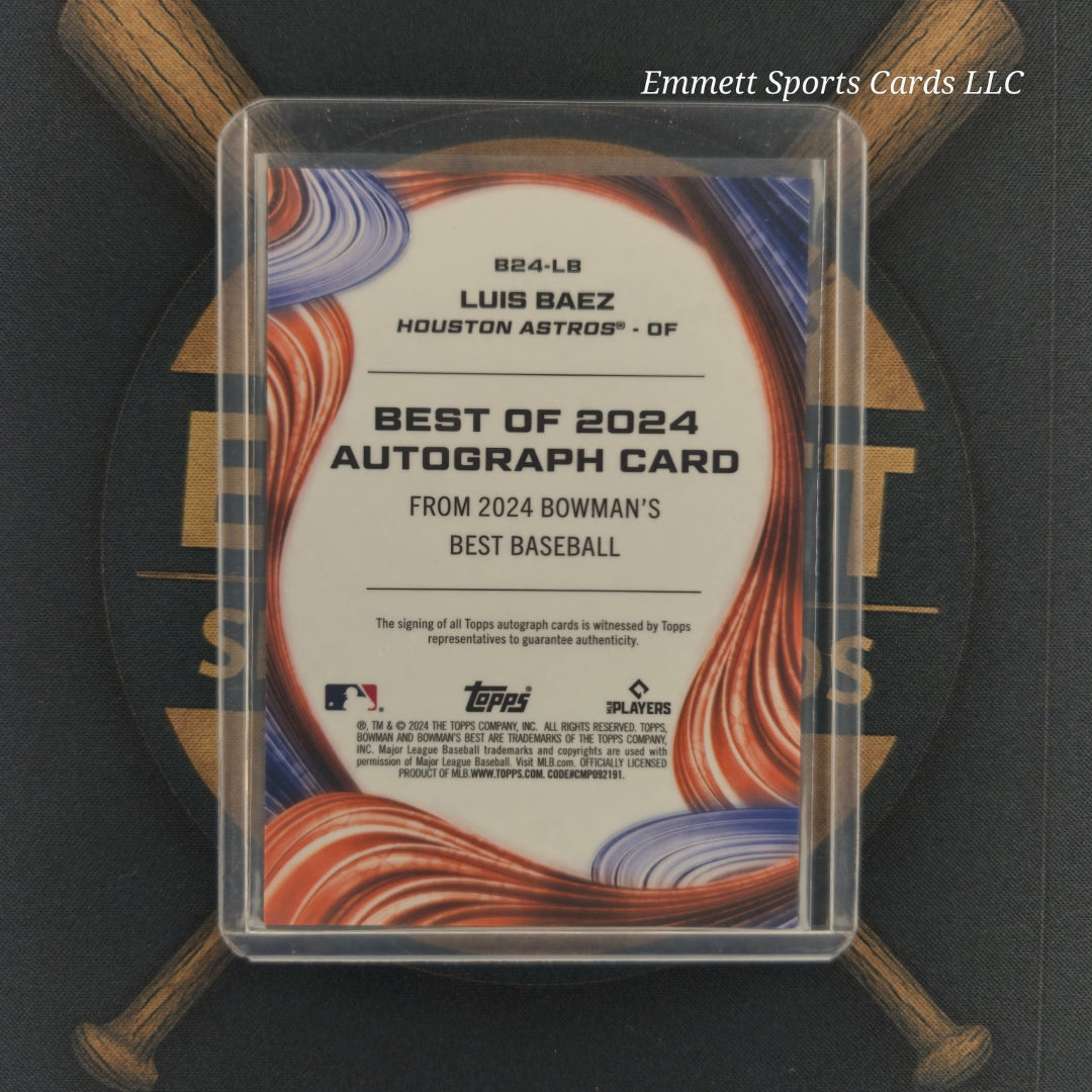2024 Bowman Best Luis Baez Base Auto | The Break Room Cards-2