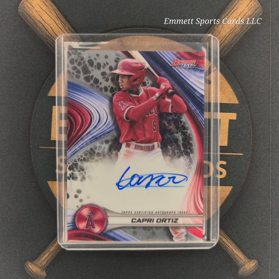 2024 Bowman Best Capri Ortiz Base Auto | The Break Room Cards-1
