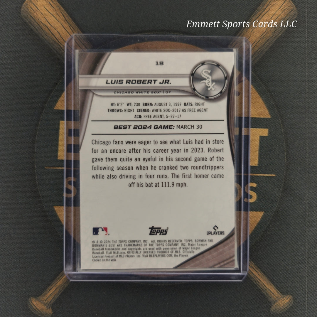 2024 Bowman Best Luis Robert Mini-Diamond Refractor /299 | The Break Room Cards-2