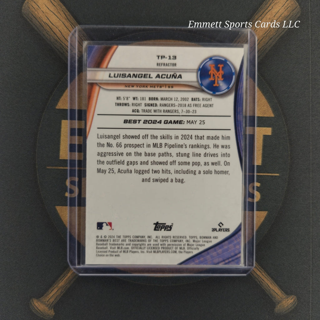 2024 Bowman Best Luisangel Acuna Refractor | The Break Room Cards-2