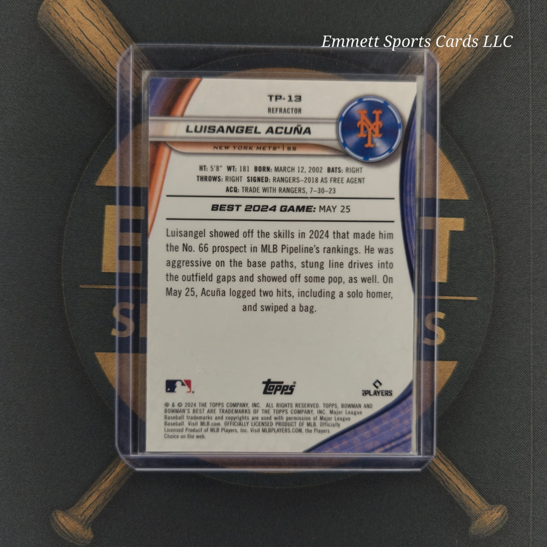 2024 Bowman Best Luisangel Acuna Refractor | The Break Room Cards-2
