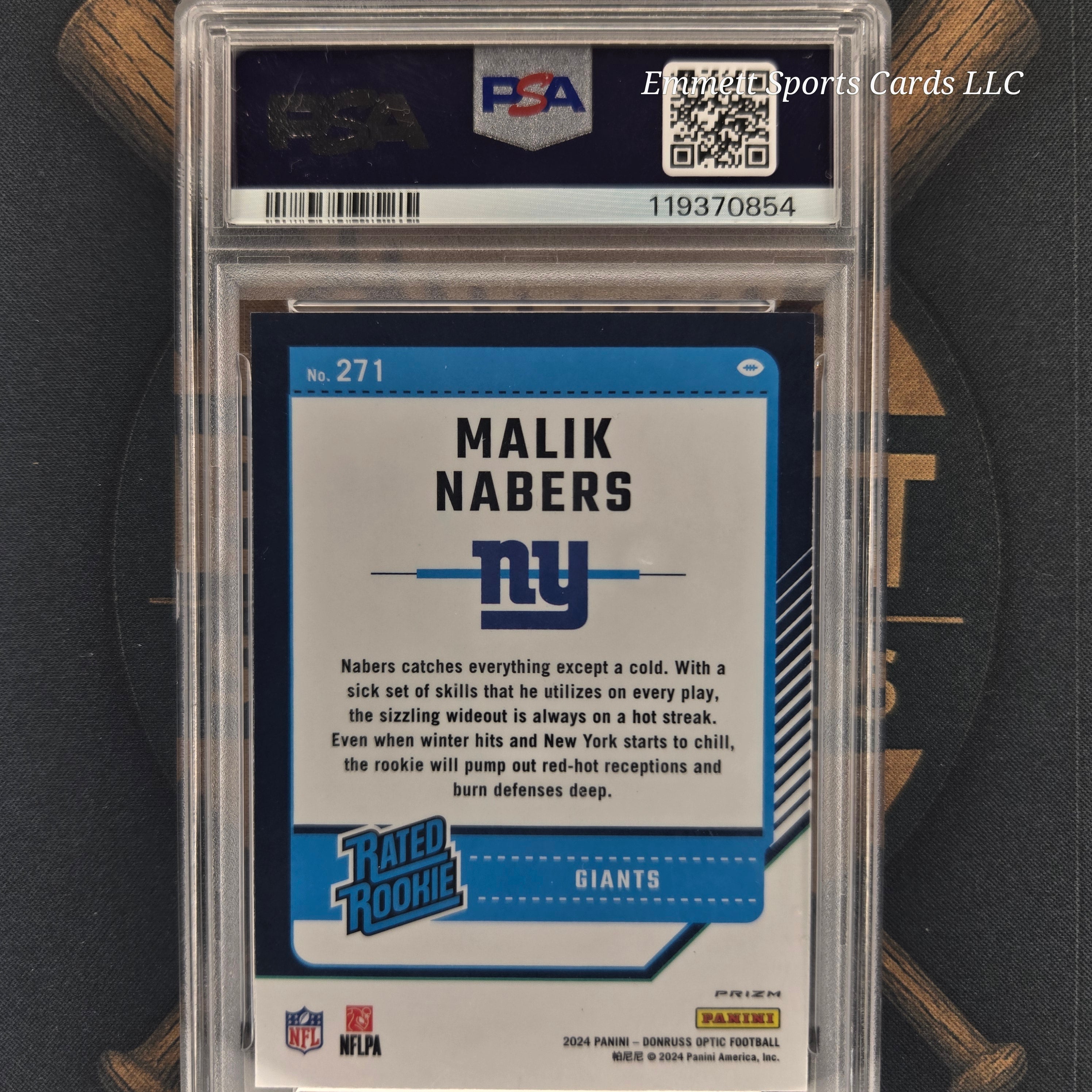 2024 Donruss Optic Malik Nabers Green Velocity Prizm | The Break Room Cards-2