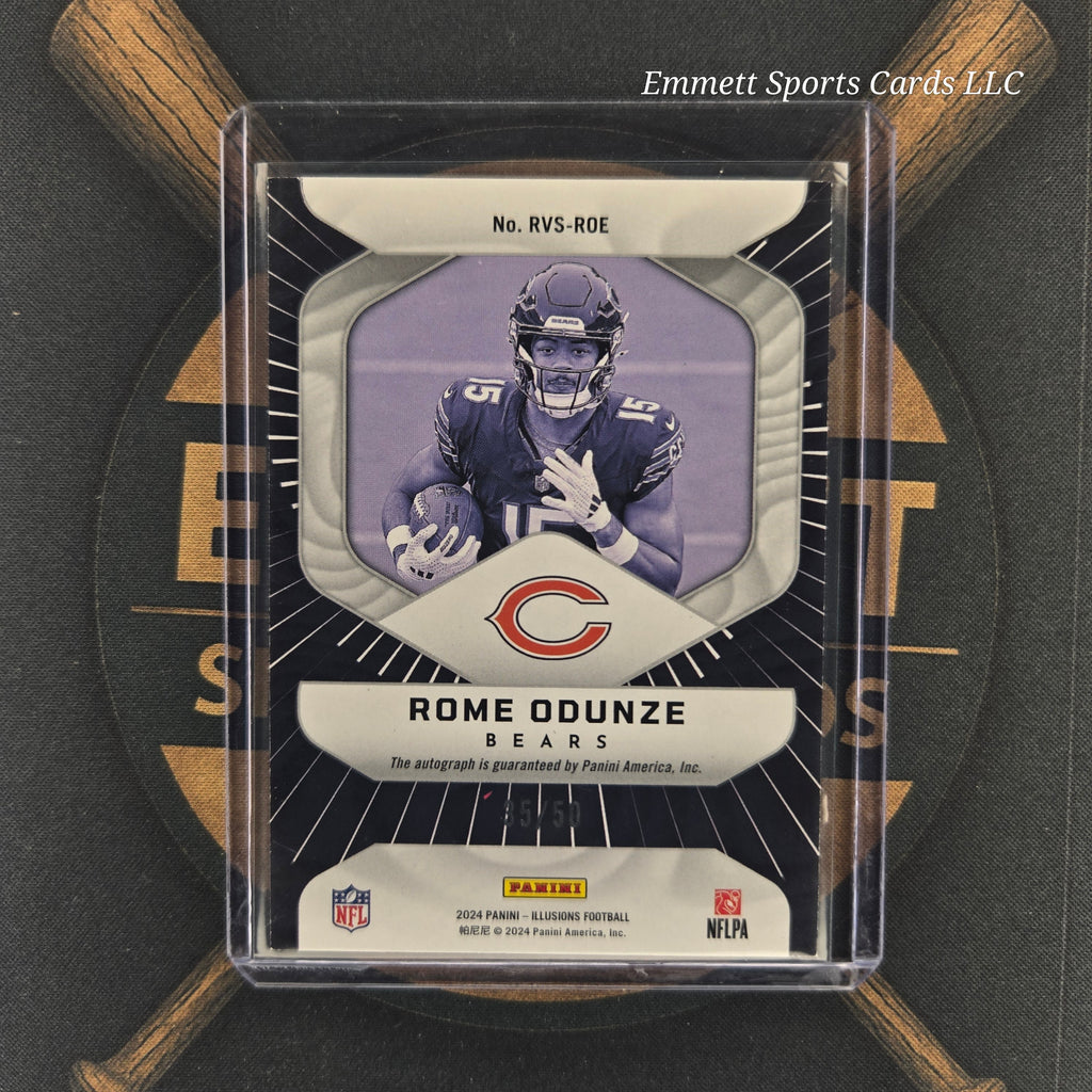 2024 Panini Illusions Rome Odunze Rookie Vision Auto /50 | The Break Room Cards-2