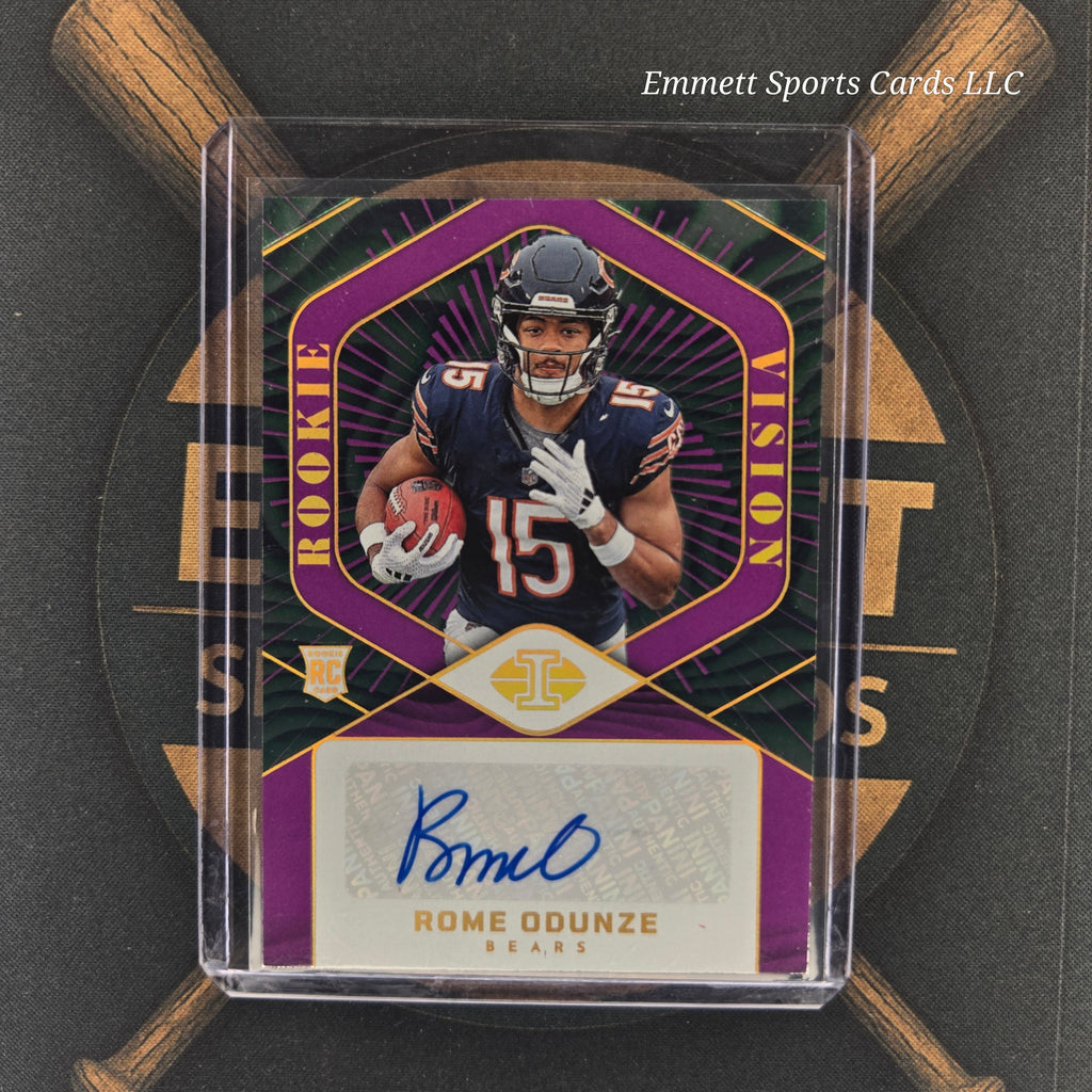 2024 Panini Illusions Rome Odunze Rookie Vision Auto /50 | The Break Room Cards-1