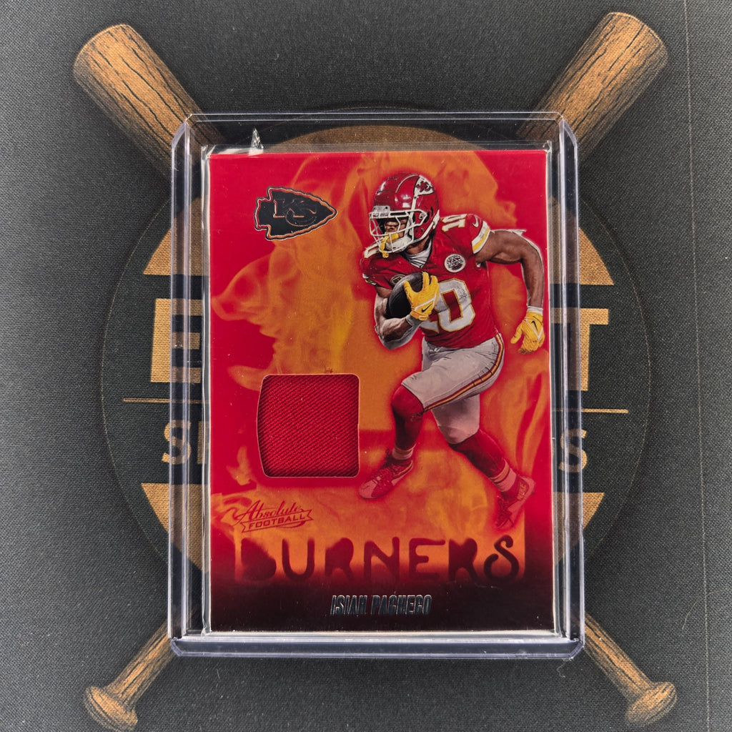 2024 Panini Absolute Isiah Pacheco Burners Patch | The Break Room Cards™-1