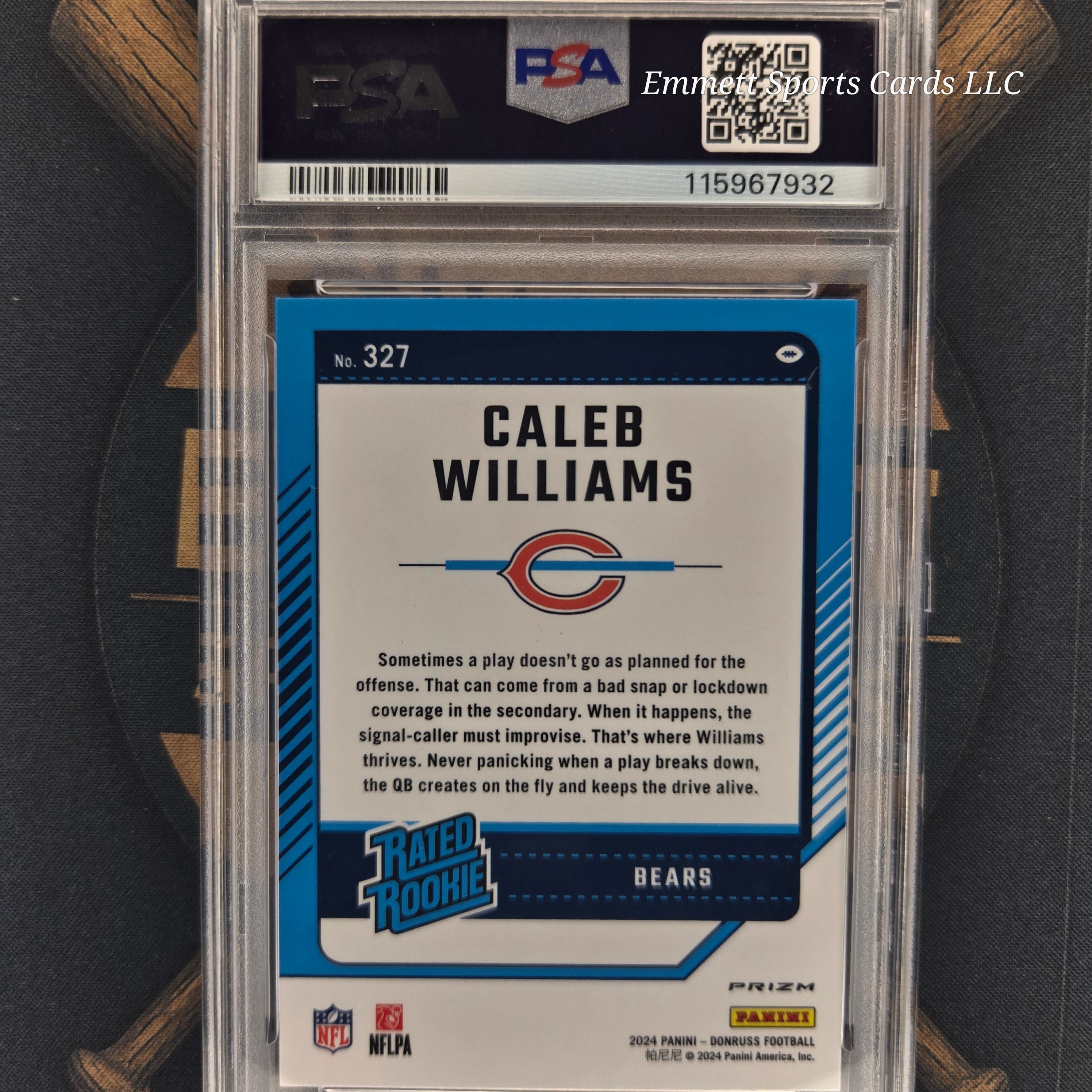 2024 Panini Donruss Caleb Williams Optic Preview Blue Scope | The Break Room Cards-2