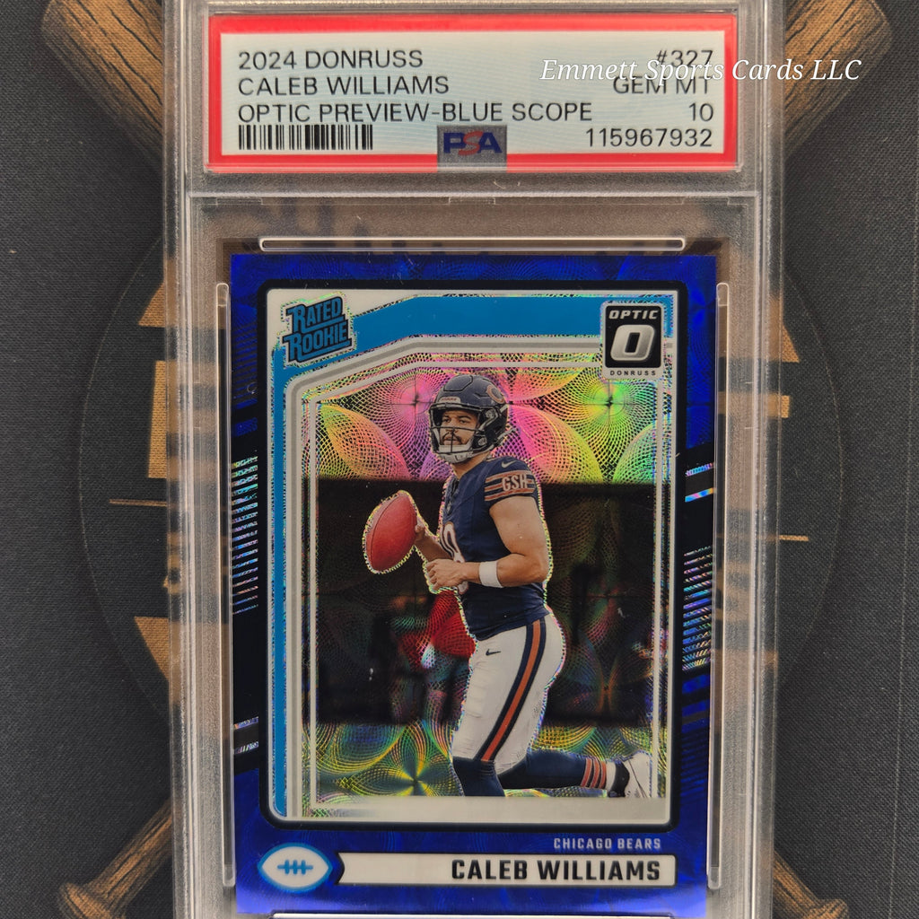 2024 Panini Donruss Caleb Williams Optic Preview Blue Scope | The Break Room Cards-1