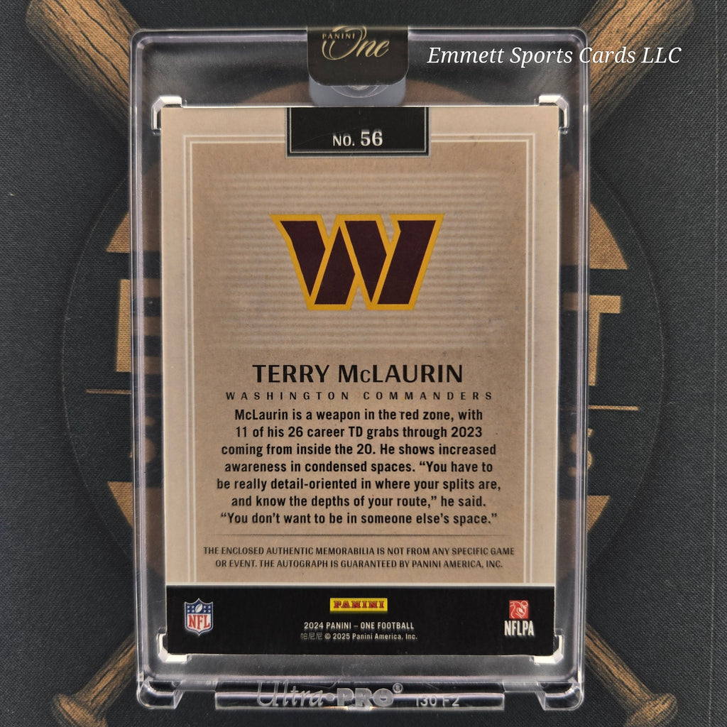 2024 Panini One Terry McLaurin Quad Patch Auto /49 | The Break Room Cards-2