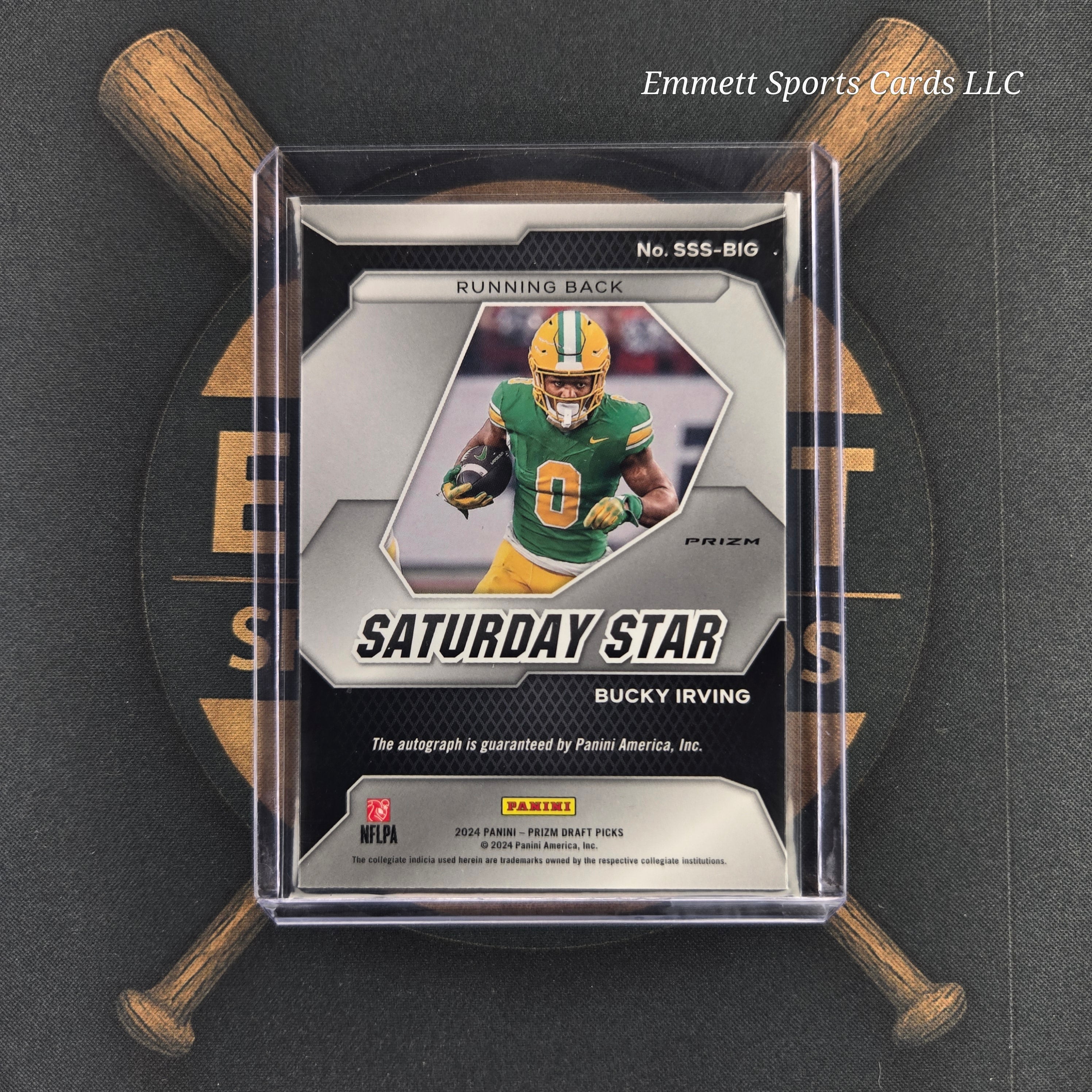 2024 Panini Prizm Draft Picks Bucky Irving Saturday Star Signatures Silver Prizm | The Break Room Cards™ -2