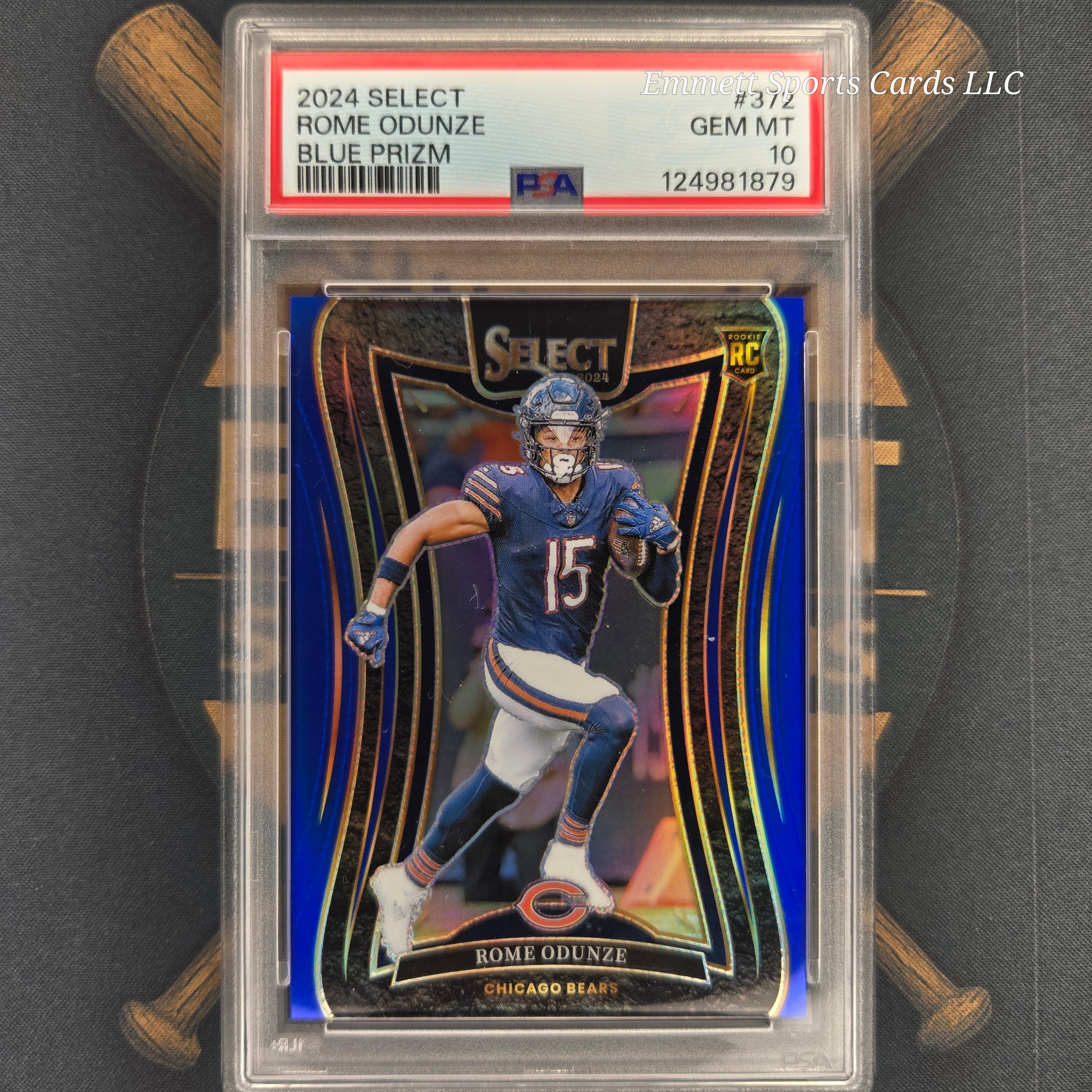 2024 Select Rome Odunze Blue Prizm /99 PSA 10