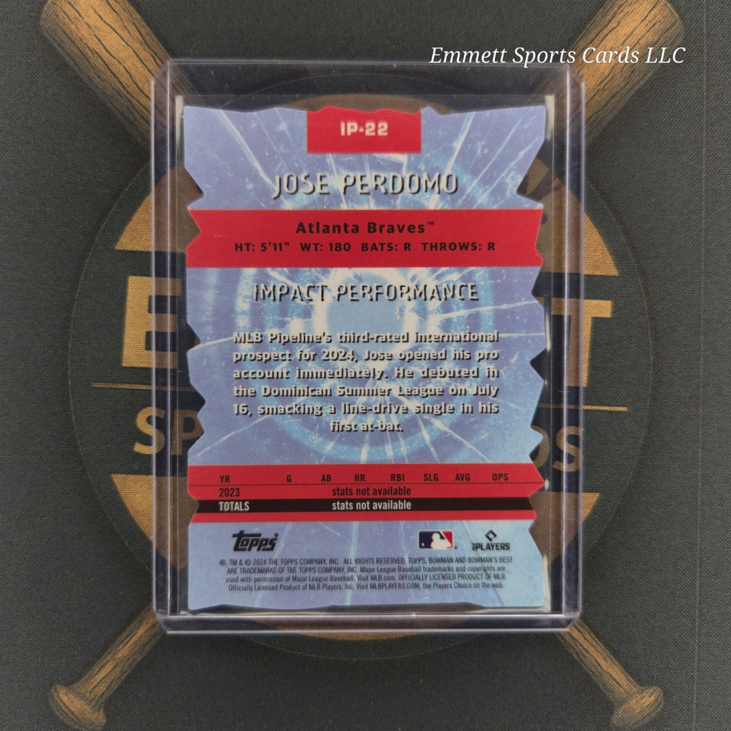 2024 Bowman Best Jose Perdomo Impact Players Mini-Diamond | The Break Room Cards-2