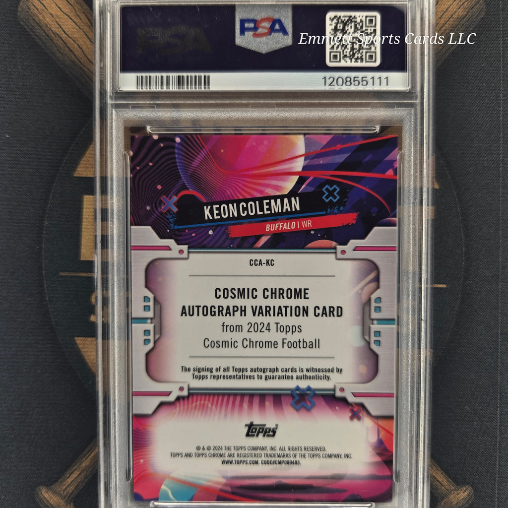 2024 Topps Cosmic Keon Coleman Orange Galatic Auto /25 | The Break Room Cards-2
