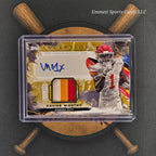 2024 Topps Inception Xavier Worthy Provenance Patch Auto Gold /25 | The Break Room Cards™ -1
