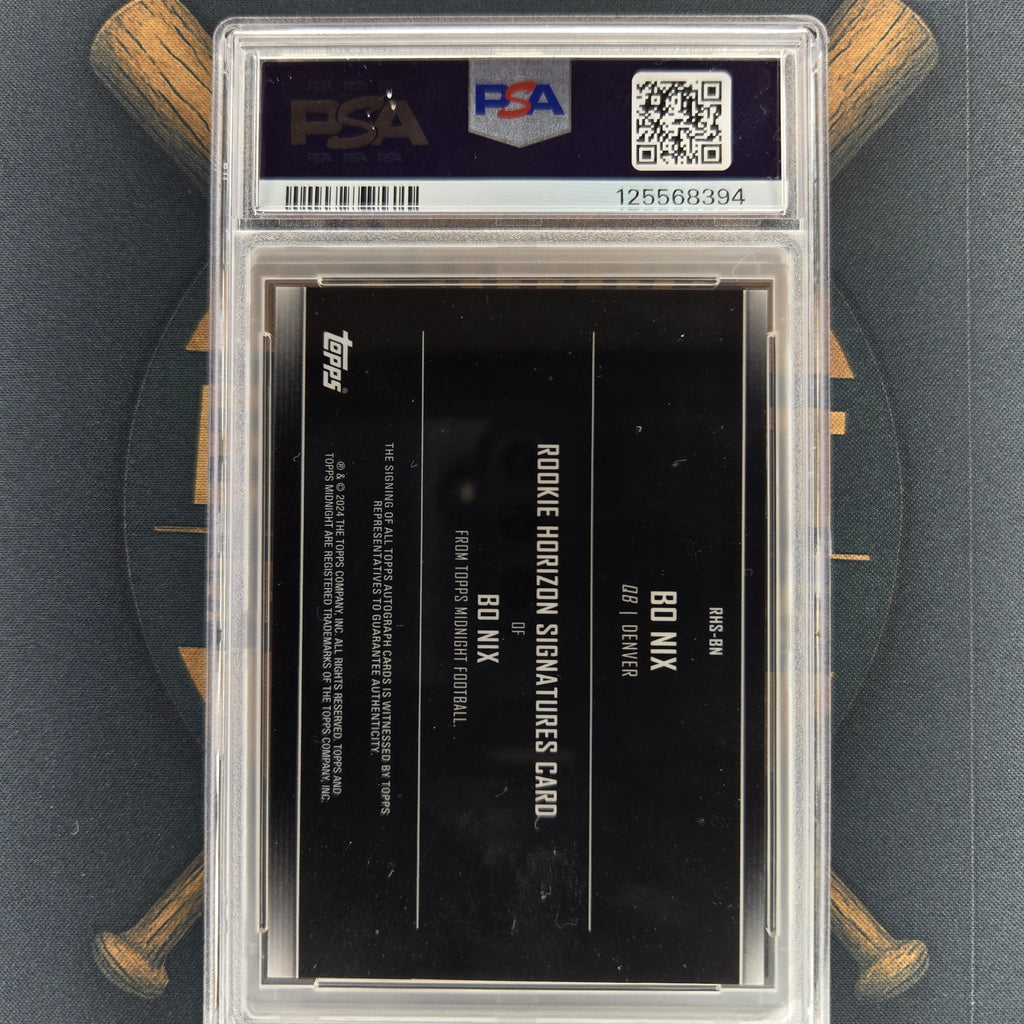 2024 Topps Midnight Bo Nix Horizon Signature Rookie