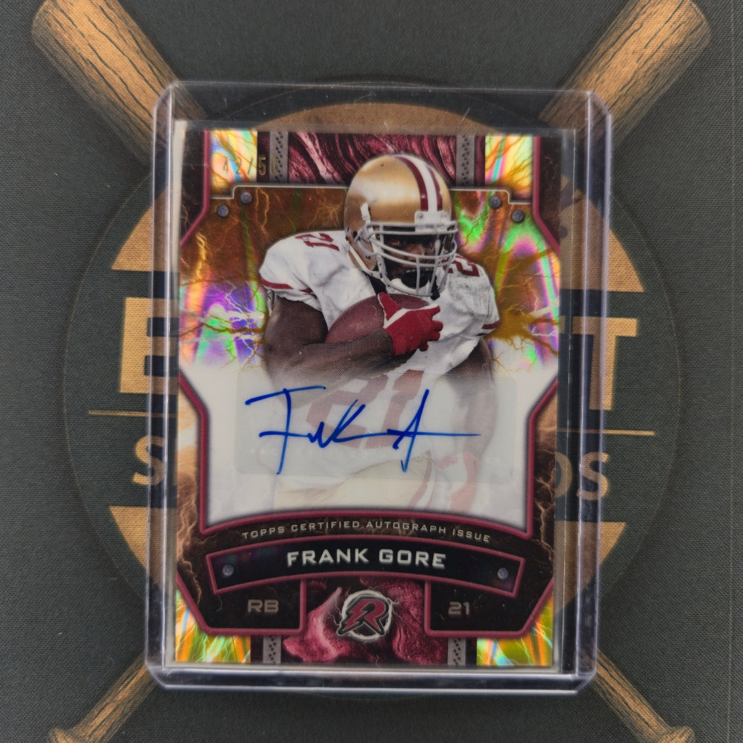 2024 Topps Resurgence Frank Gore Gold /50 | The Break Room Cards-1