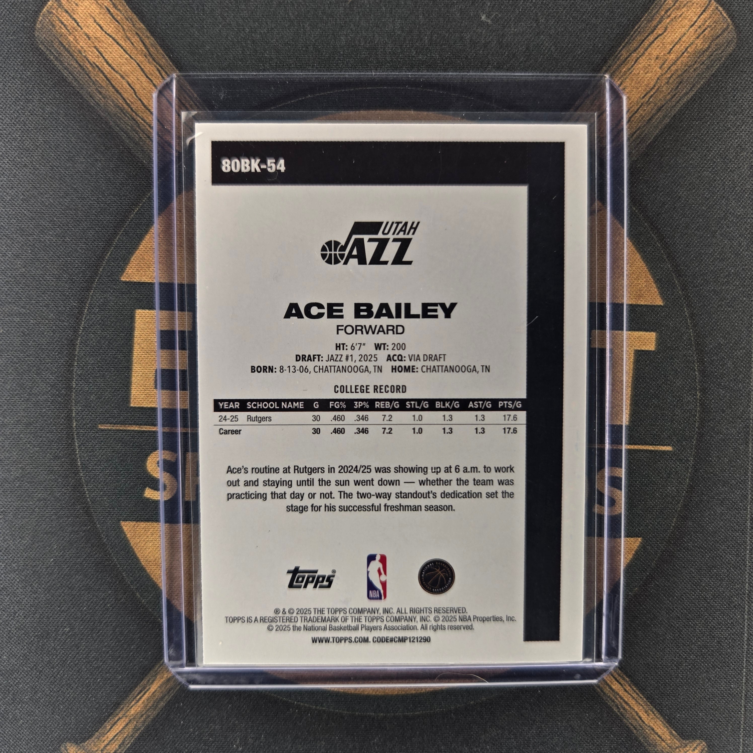 2025-26 Topps Ace Bailey 45th Anniversary