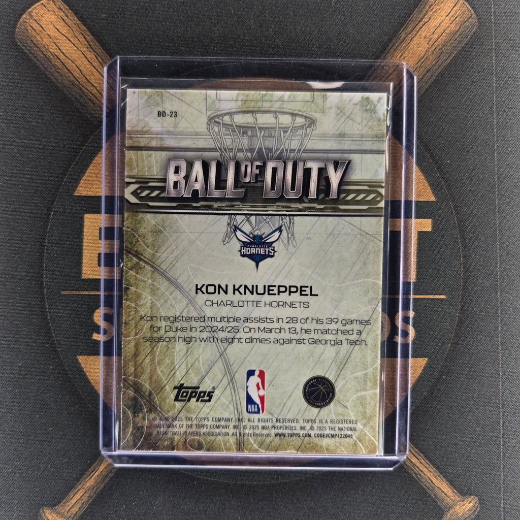 2025-26 Topps Chrome Kon Knueppel Ball of Duty  |The Break Room Cards™-2