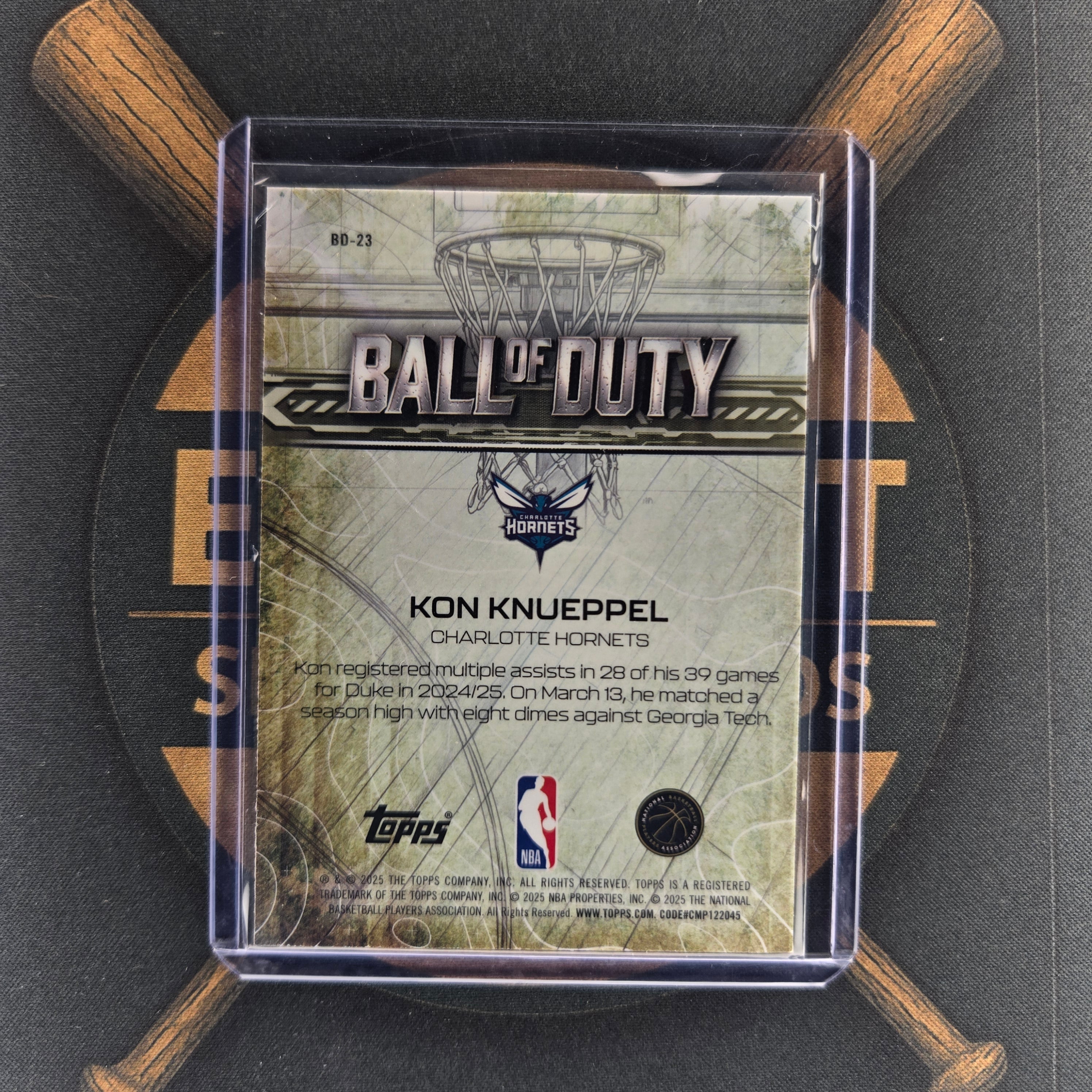 2025-26 Topps Chrome Kon Knueppel Ball of Duty  |The Break Room Cards™-2