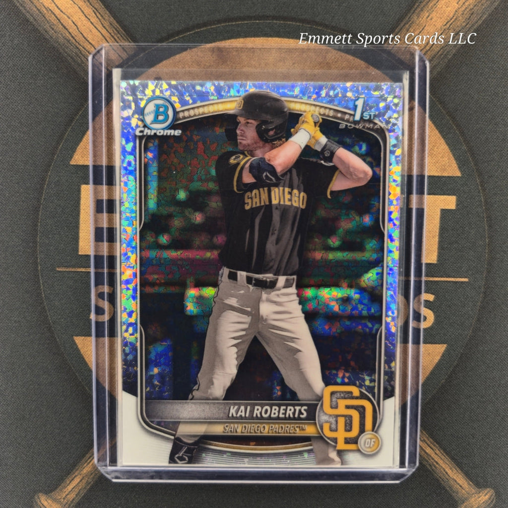 2025 Bowman Chrome Kai Roberts Mini-Diamond Refractor | The Break Room Cards-1
