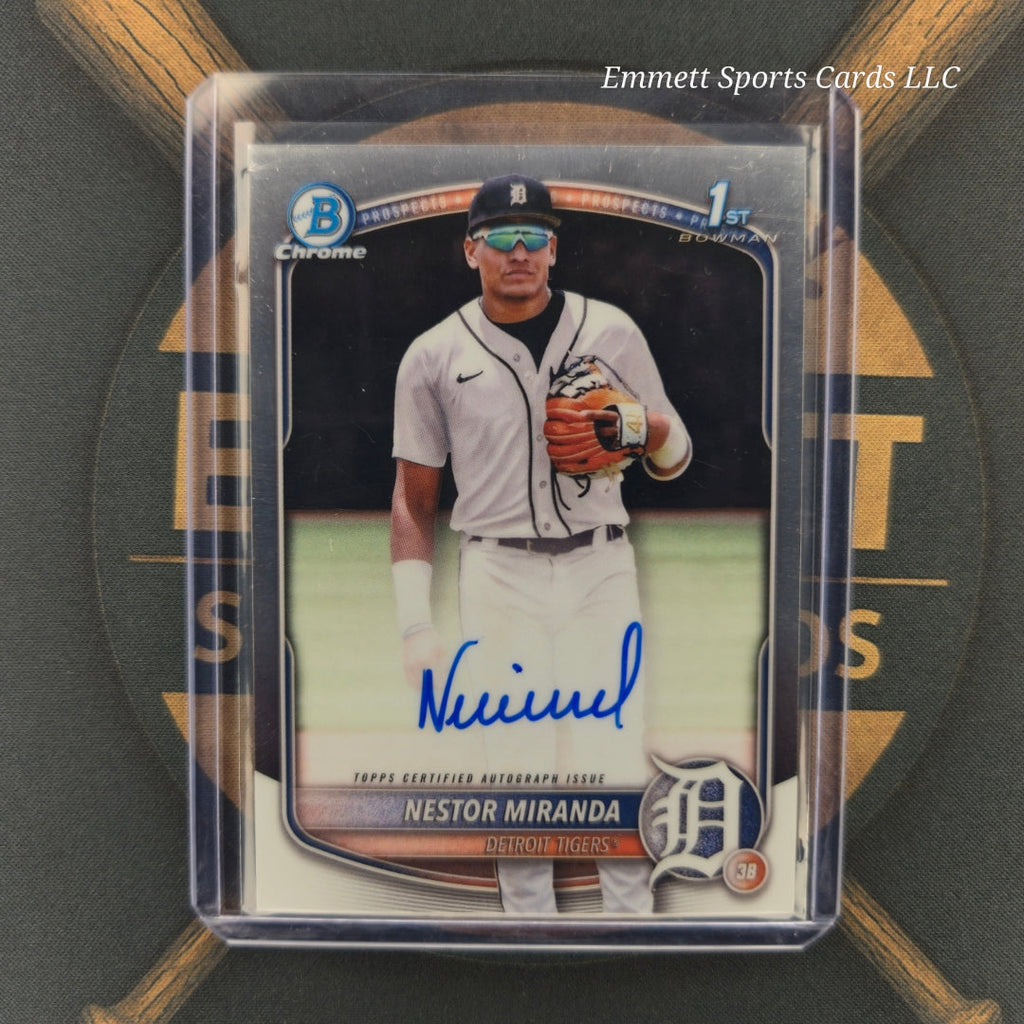 2025 Bowman Chrome Nestor Miranda 1st Bowman Auto | The Break Room Cards-1