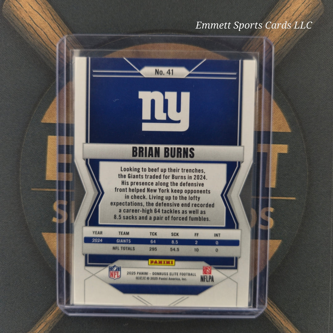2025 Donruss Elite Brian Burns Lavender Pyramids /649 | The Break Room Cards-2