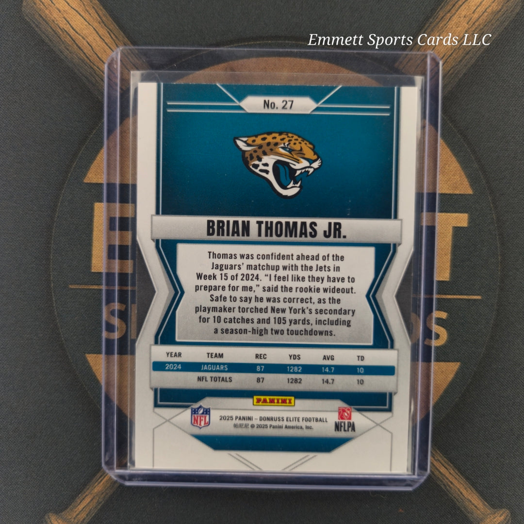 2025 Donruss Elite Brian Thomas Lavender Pyramids /649 | The Break Room Cards-2