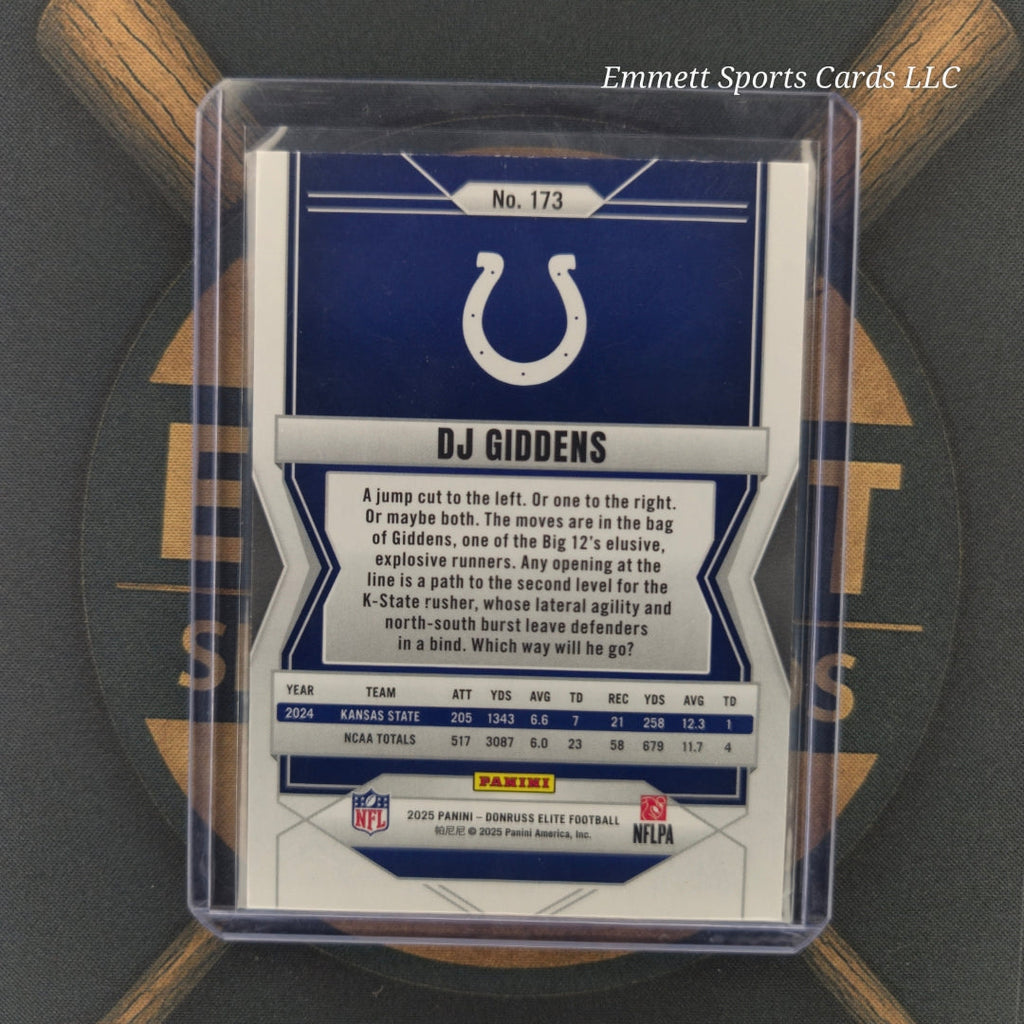 2025 Donruss Elite DJ Giddens Teal Matrix /499 | The Break Room Cards-2