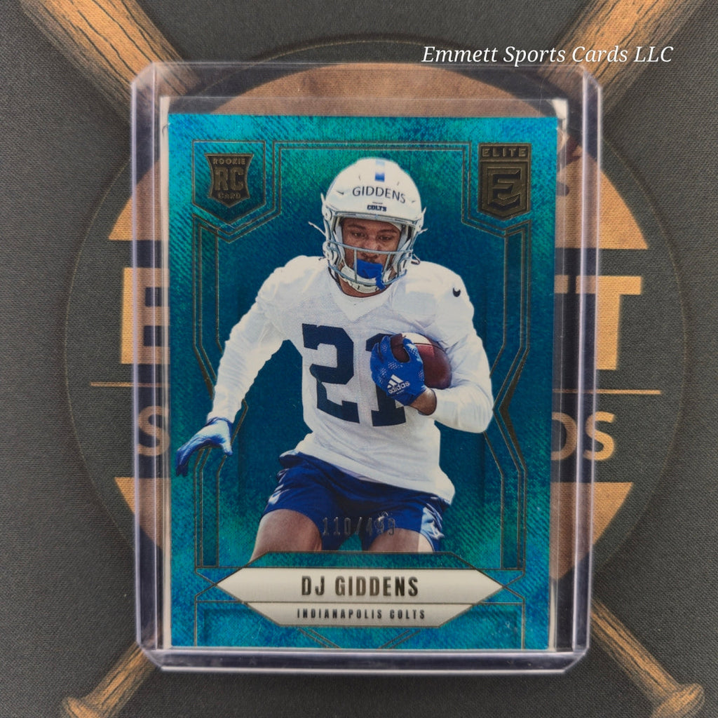 2025 Donruss Elite DJ Giddens Teal Matrix /499 | The Break Room Cards-1