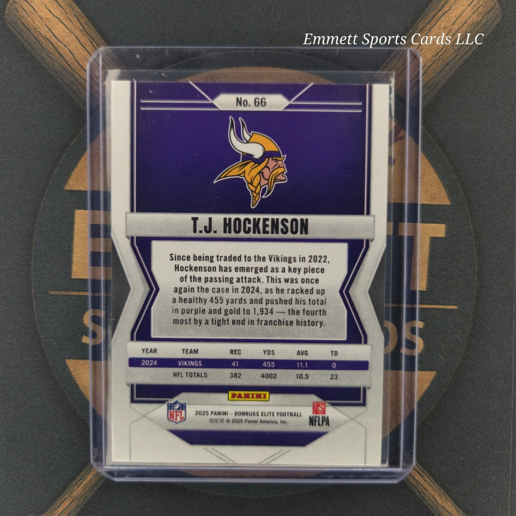 2025 Donruss Elite T.J. Hockenson Metallic Orange /849 | The Break Room Cards-2