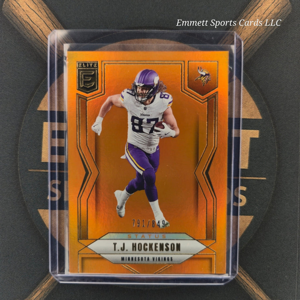 2025 Donruss Elite T.J. Hockenson Metallic Orange /849 | The Break Room Cards-1
