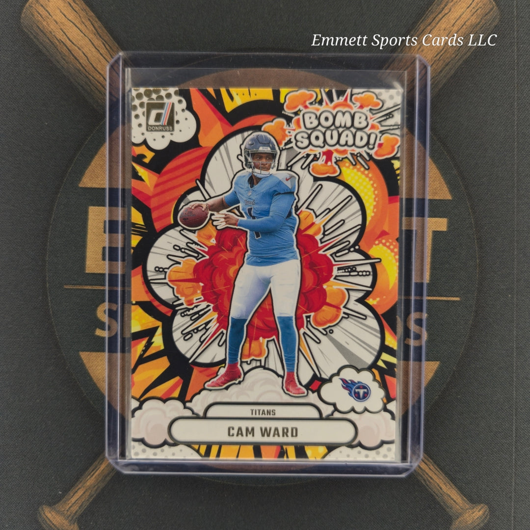 2025 Panini Donruss Cam Ward Bomb Squad Insert | The Break Room Cards-1