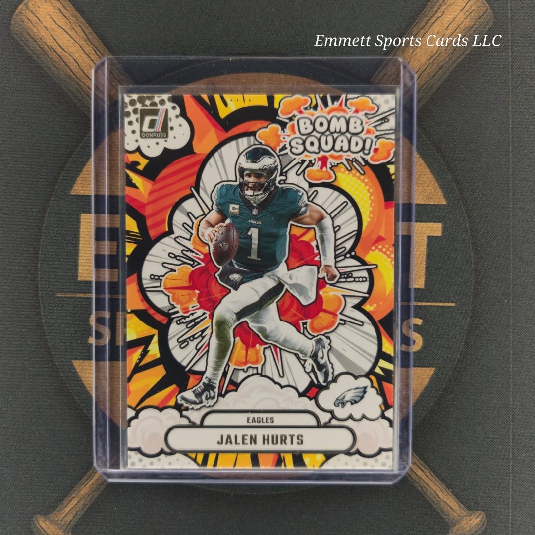 2025 Panini Donruss Jalen Hurts Bomb Squad Insert | The Break Room Cards-1