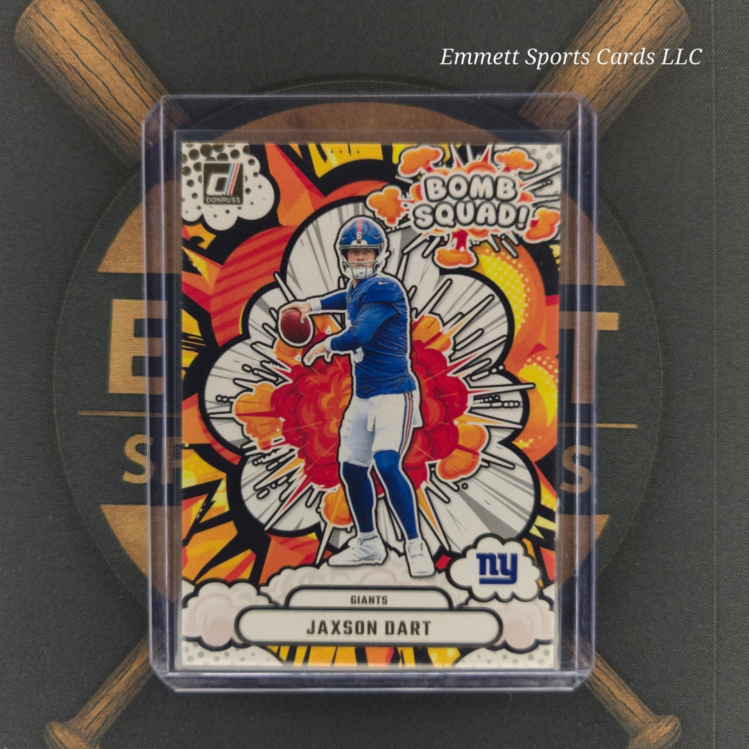 2025 Panini Donruss Jaxson Dart Bomb Squad Insert | The Break Room Cards-1